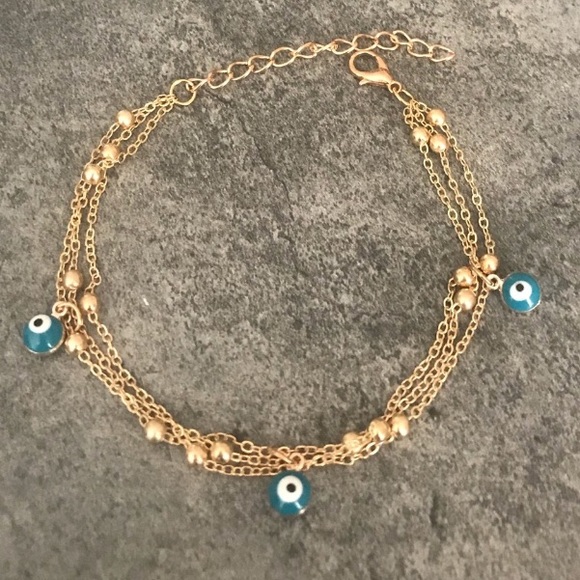 Evil Eye 🧿 Layered Bracelet or Anklet - Picture 4 of 4